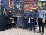 موکب داری بخش عنبران در مراسم تشییع رهبر شهید