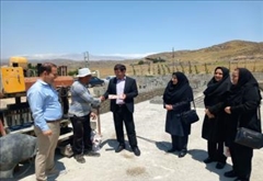 بازدید فرماندار شهرستان نمین از واحدهای خوداشتغالی مددجویان بهزیستی در شهر عنبران