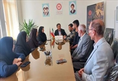 بازدید فرماندار شهرستان نمین از اداره بهزیستی و نشست صمیمی با کارکنان