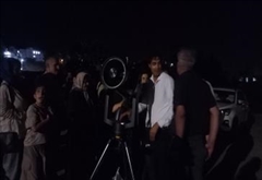 اهالی شهرنمین در «نخستین شب رصدی نمین» به تماشای ستارگان نشستند