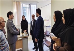 حضور فرماندار نمین در بیمارستان امام خمینی(ره) و تجلیل از پزشکان به مناسبت روز پزشک